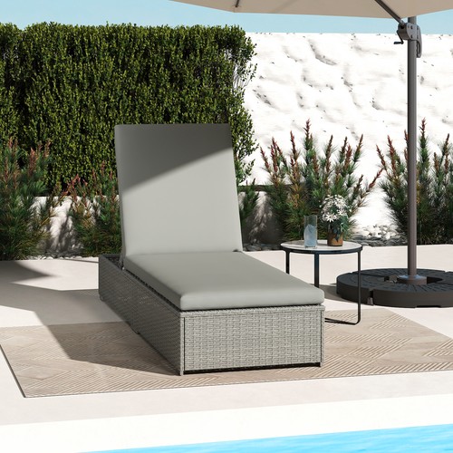 Garden rattan recliner - garden,