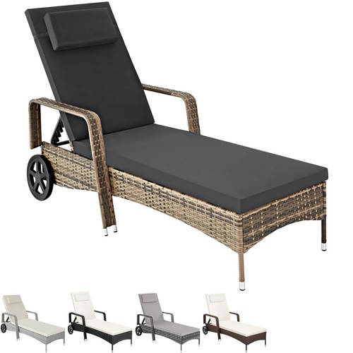 Sun lounger rattan day - rattan, bed