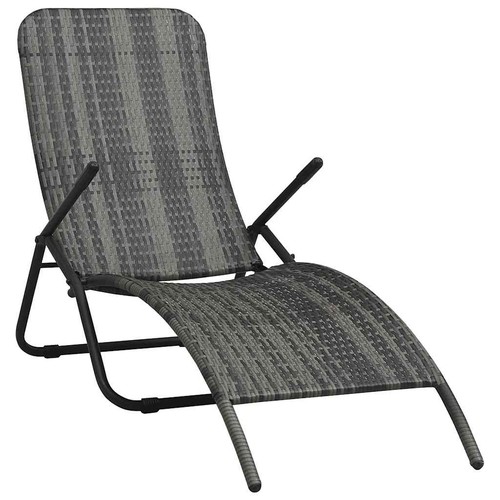 Folding sun lounger poly - sun,