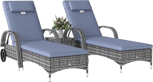 Outsunny adjustable rattan - outsunny,