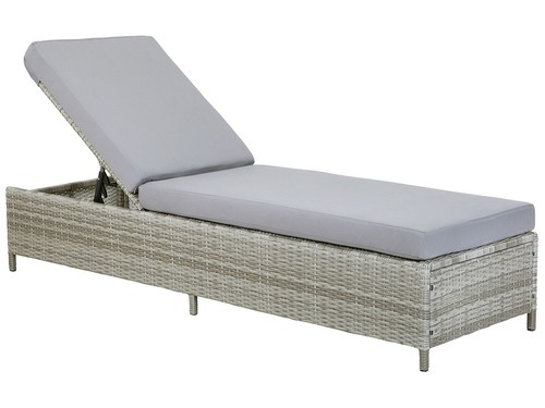 Sun lounger with cushion - lounger,
