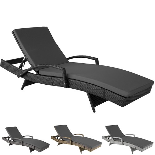 Rattan sun lounger aluminium - sun,
