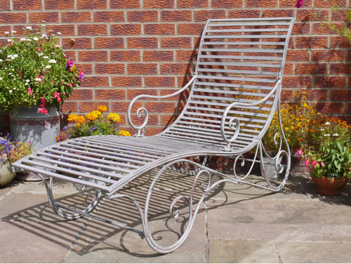 Metal sun lounger garden - sun,