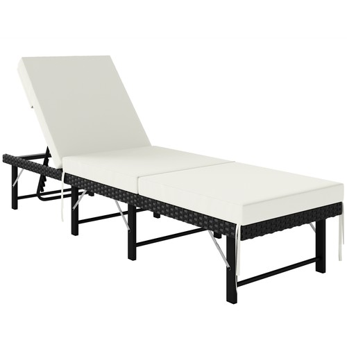 Single folding rattan sun - single,