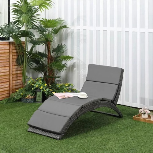 Garden rattan sun - rattan, lounger