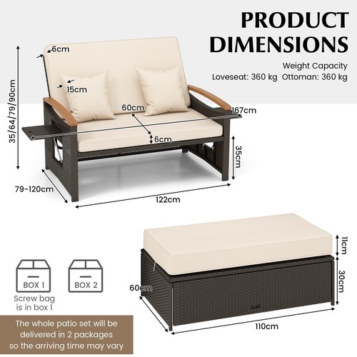 Outdoor sun lounger daybed - outdoor,